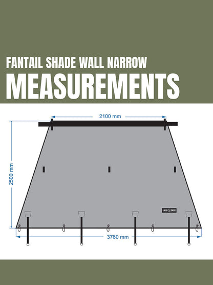 Fantail Awning Waterproof Shade Wall (Gen 3 Awnings)