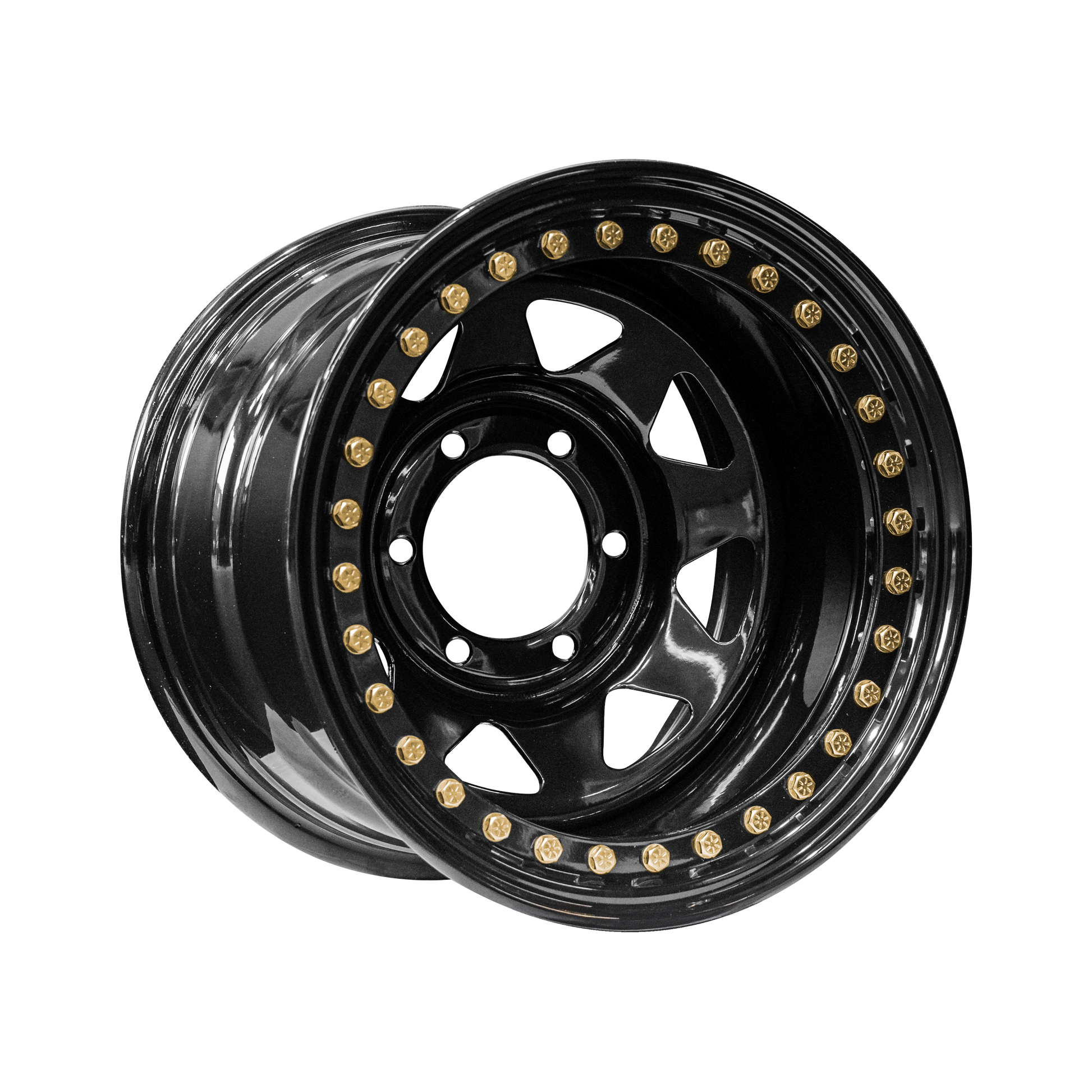 15x10 -44p Genuine Beadlock Triangle Spoke Steel Wheels