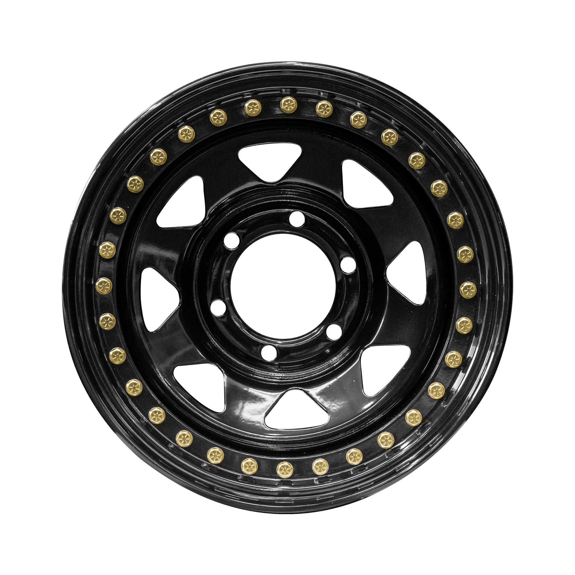 16x10 -44p Genuine Beadlock Triangle Spoke Steel Wheels