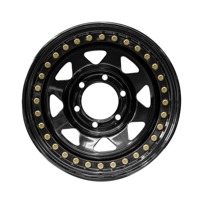 16x10 -44p Genuine Beadlock Triangle Spoke Steel Wheels