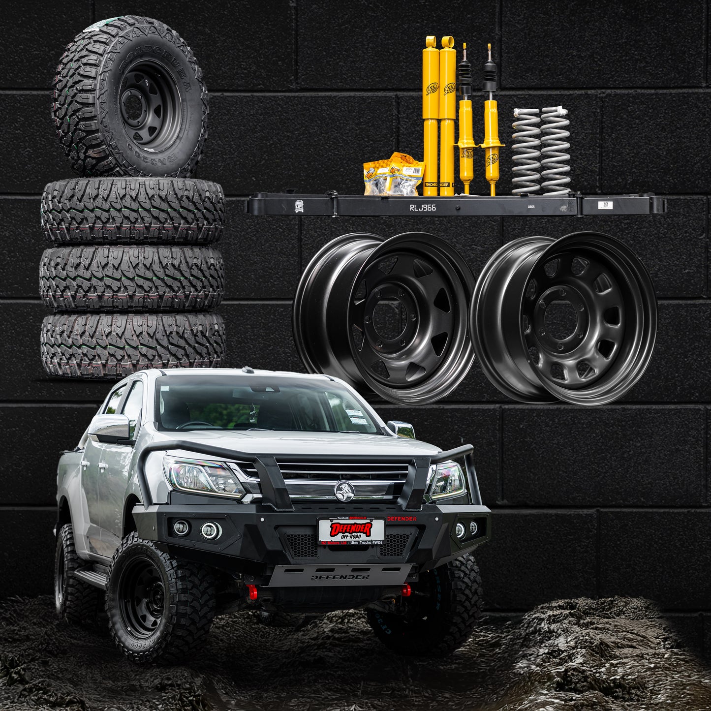 Lift, Wheel & Tyre Package — to suit Holden Colorado RG2 2016 - 2020
