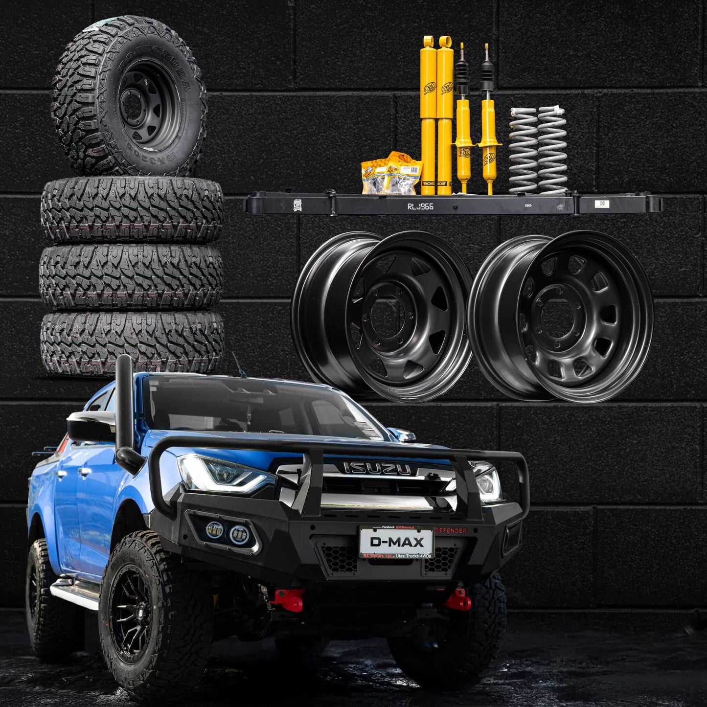 Lift, Wheel & Tyre Package — to suit Isuzu D-Max 2021+