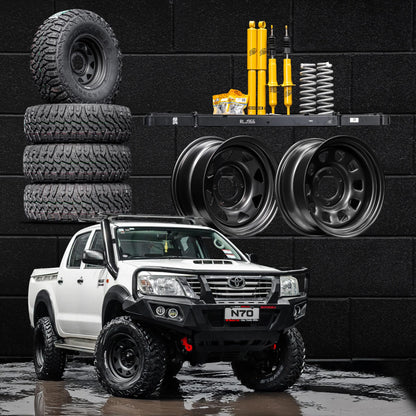 Lift, Wheel & Tyre Package — to suit Toyota Hilux N70 2005-2015