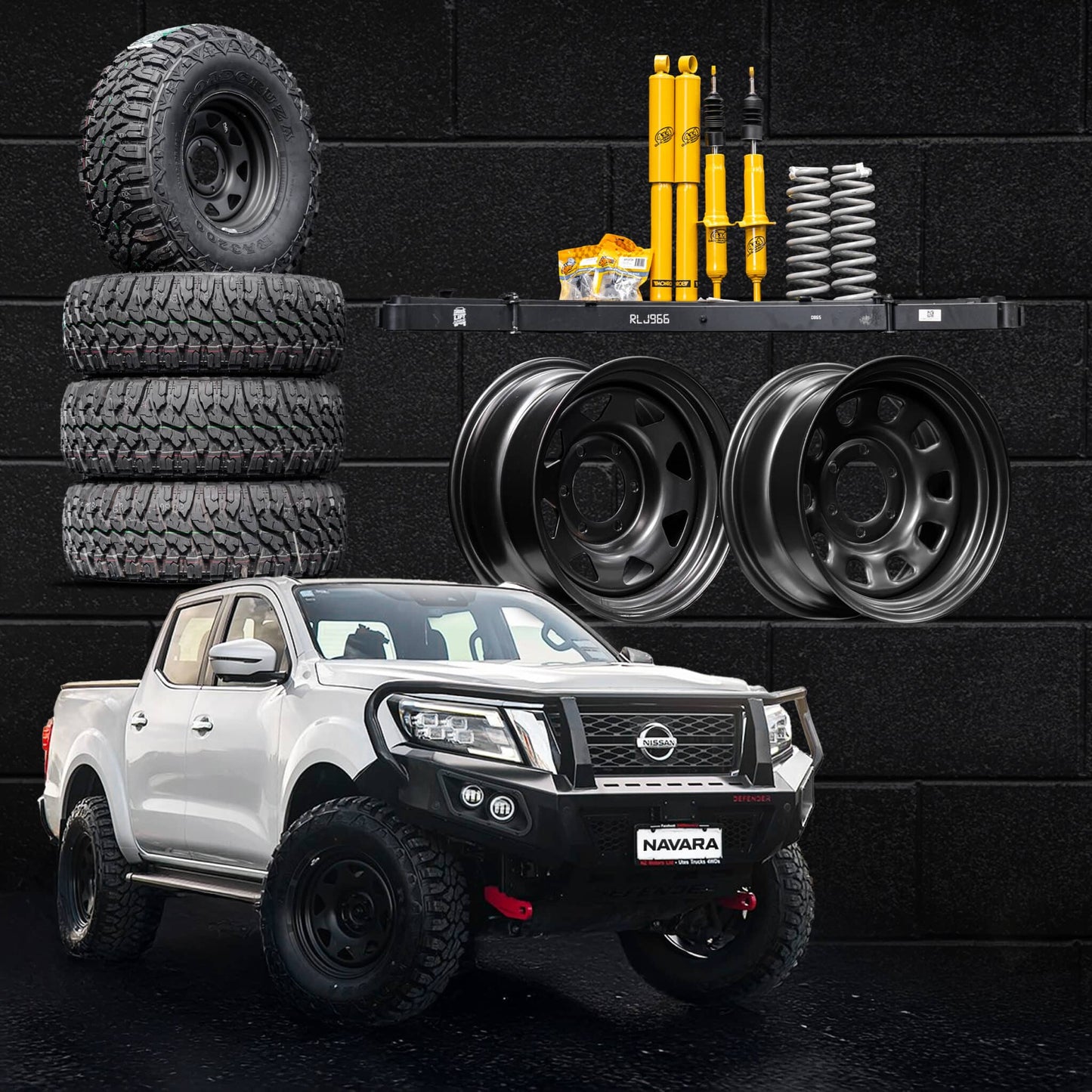Lift, Wheel & Tyre Package — to suit Nissan Navara 2021 - Present