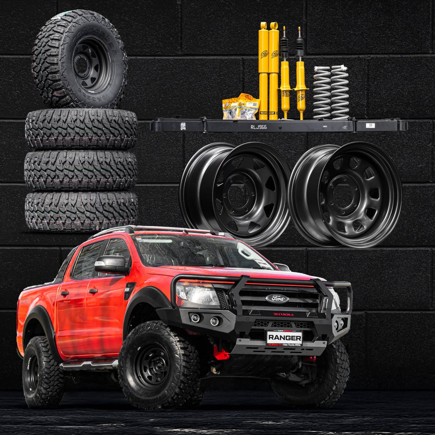 Lift, Wheel & Tyre Package — to suit Ford Ranger PX1 2012-2014
