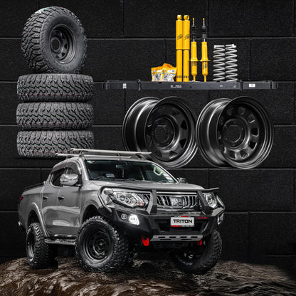 Lift, Wheel & Tyre Package — to suit Mitsubishi Triton 2015-2019