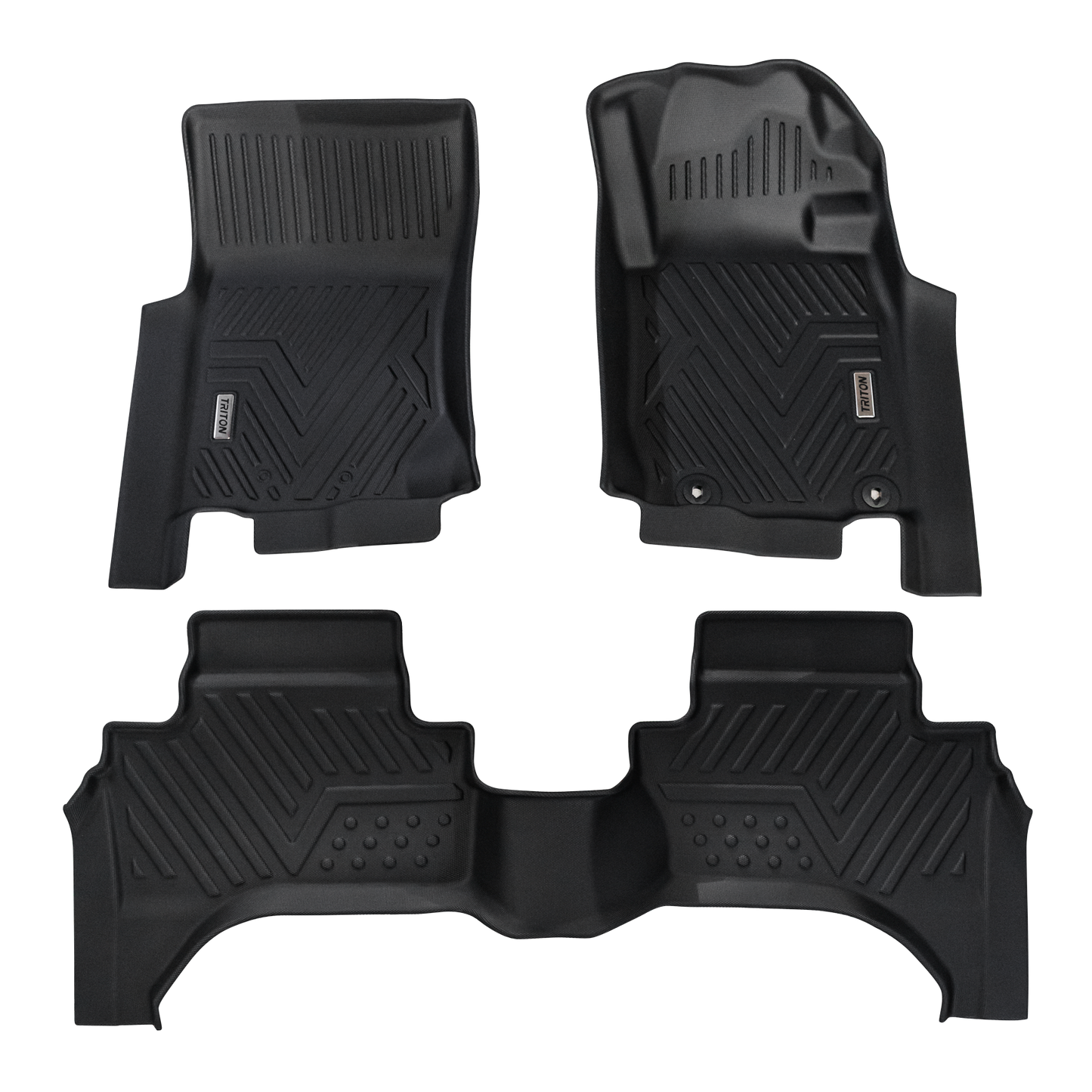 Heavy-Duty Floor Mats to suit Mitsubishi Triton 2015-2023 — Full set - Front + Rear