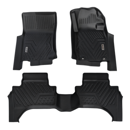 Heavy-Duty Floor Mats to suit Mitsubishi Triton 2015-2023 — Full set - Front + Rear