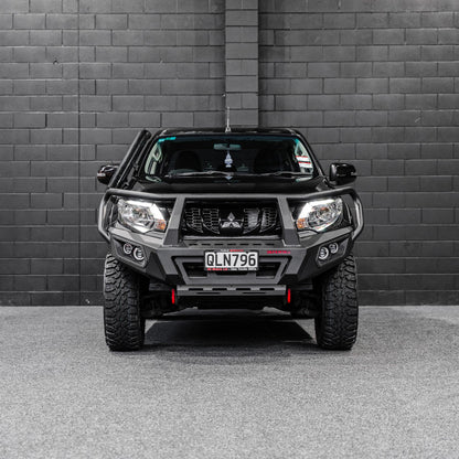 DEFENDER Off-Road Bull Bar + Winch & Spotlights Combo