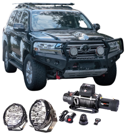 Rockarmor Gt Steel Hoop Bullbar Combo Pack - Toyota 200 2015+