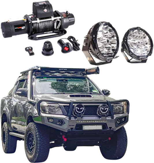 Rockarmor Gt Hoop Bullbar Combo Pack - Toyota Hilux N70 2012-2015