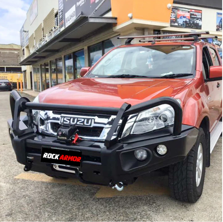 Rockarmor Elite Steel Bullbar To Suit Isuzu Dmax 2012-2020 (Bar Replacement Eyebrows)