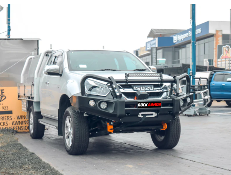 Rockarmor Elite Steel Bullbar To Suit Isuzu Dmax 2012-2020 (Bar Replacement Eyebrows)