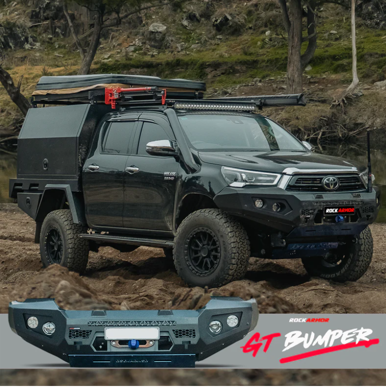 Rockarmor Gt Steel Hoopless Bullbar - Toyota Hilux 2020+ Bar Replacement