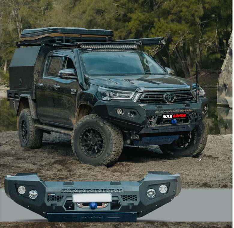 Rockarmor Gt Steel Hoopless Bullbar - Toyota Hilux 2020+ Bar Replacement