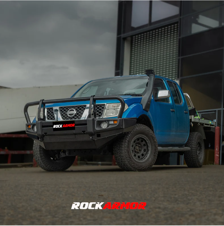 Rockarmor Premium Steel Bullbar To Suit Nissan Navara D40 2005-2015 Spanish/Thai & Pathfinder R51 (Will Not Fit Stx550)(Bar Cut)