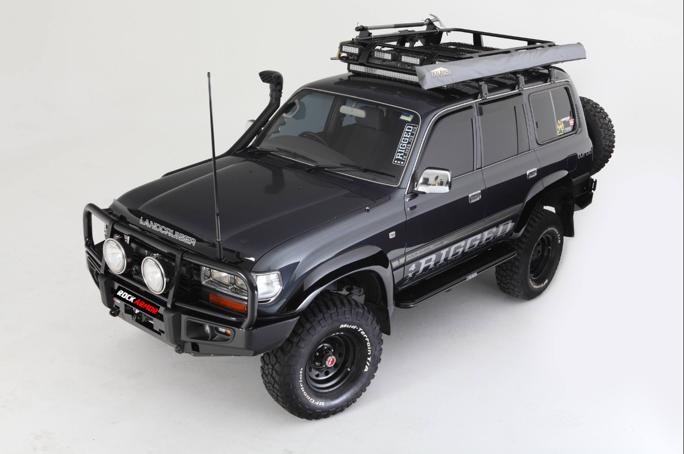 Rockarmr Premium Steel Bullbar To Suit Toyota Landcruiser Fj80 1992-1997 (Full Bar Replacement)