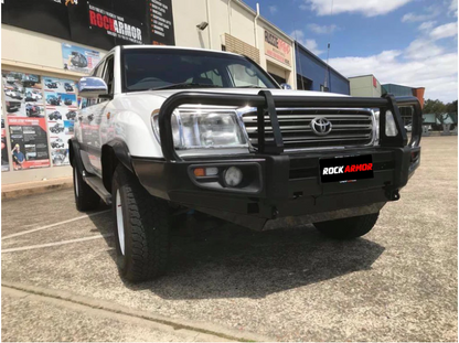 Rockarmor Premium Steel Bullbar To Suit Toyota Landcruiser Fj100 Ifs 1998-2007 (Full Bar Replacement) And Lexus