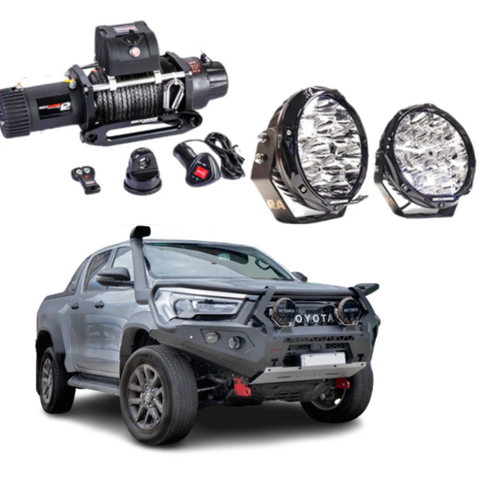 Rockarmor Gt Hoop Bullbar Combo Pack - Toyota Hilux Widebody 2024+
