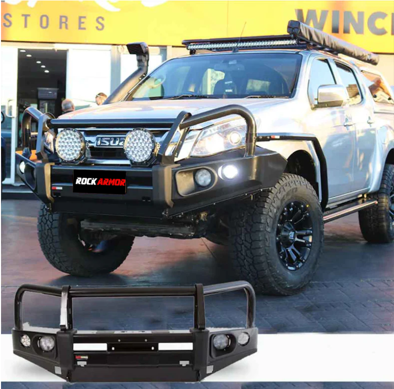 Rockarmor Elite Steel Bullbar To Suit Isuzu Dmax 2012-2020 (Bar Replacement Eyebrows)