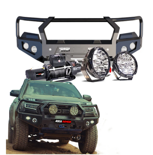 Rockarmor Gt Steel Hoop Bullbar Combo Pack - Ford Ranger  Px 1, 2 & 3