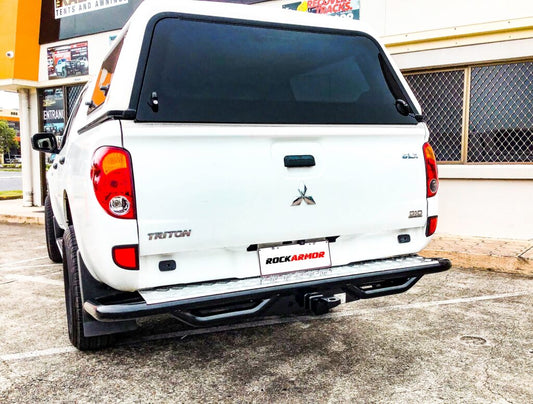 Rockarmor Premium Steel Rear Step / Tow Bar To Suit Mitsubishi Triton Mn/Ml 2006