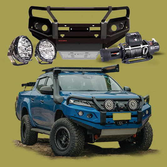 Rockarmor Gt Steel Hoop Bullbar Combo Pack - Mitsubishi Mr Triton