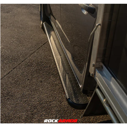 Rockarmor Steel Rockslider Side Steps To Suit Mazda Bt50 Dual Cab/Extra Cab 2012-2020 - Side Steps