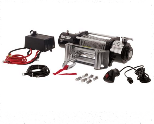 HULK - 9500LBS STEEL CABLE ELECTRIC WINCH